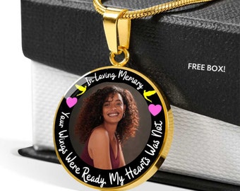 Memorial Necklace, In Loving Memory Jewelry, Guardian Necklace, Grief Gift, Sympathy Gift, In Loving Memory, Resting Angels, Memorial Gift