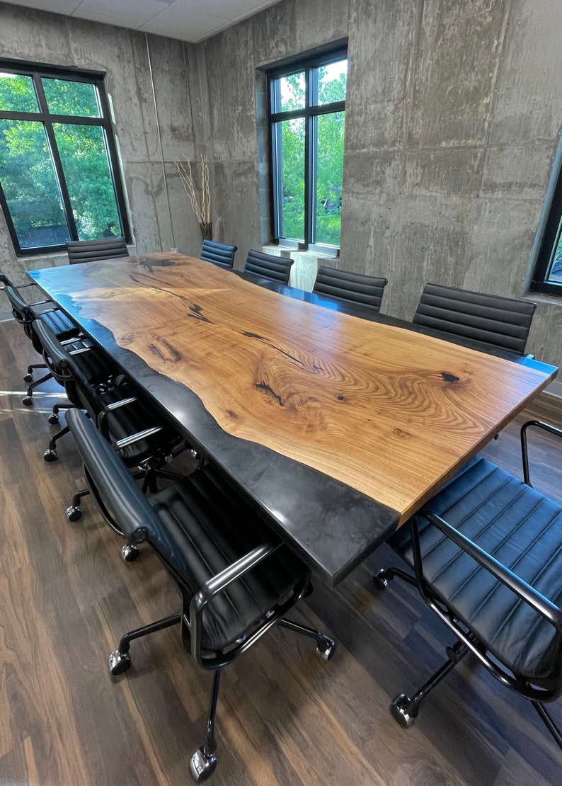 Classy English Elm Wooden Table Custom Dining Table or Large Etsy