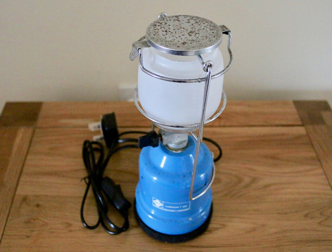 Vintage Camping Lamp Converted to Touch Lamp Etsy