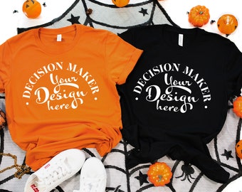 Orange Shirt Mockup Etsy
