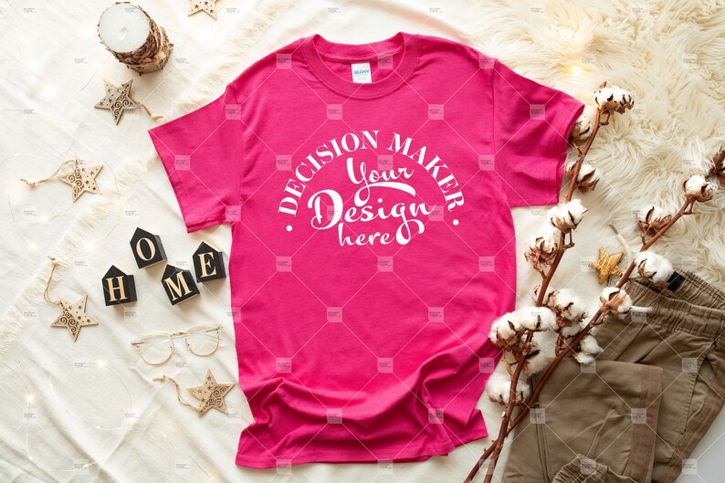 Download Heliconia Gildan 5000 Mockup Unisex T-shirt Mock Up T ...