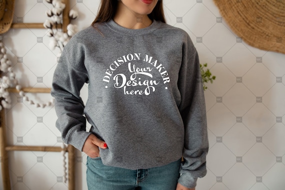 18000 Gildan Graphite Heather Heavy 