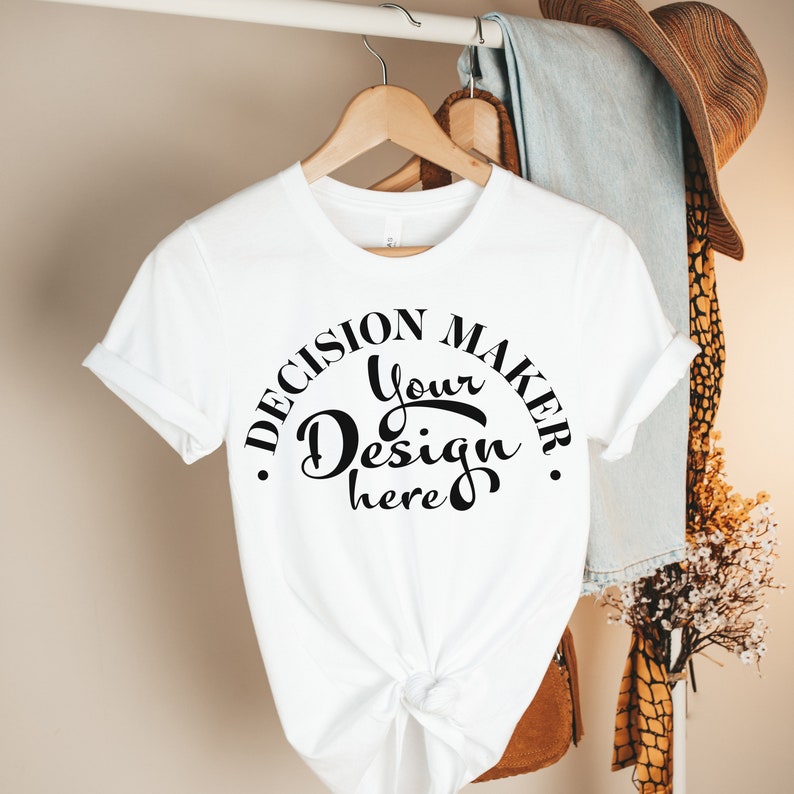 White Bella Canvas 3001 Mockup White Unisex T-shirt Mock Up | Etsy