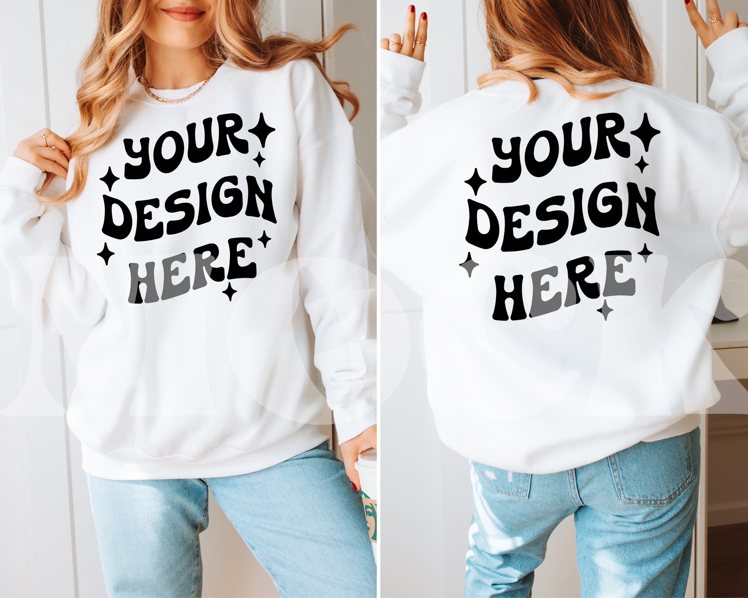 white crewneck
