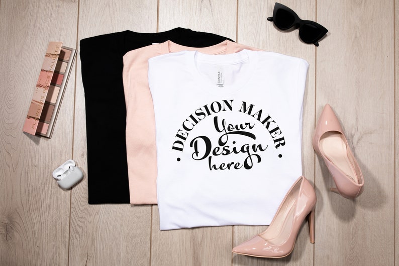 Download White Bella Canvas 3001 Mockup White Unisex T-shirt Mock Up | Etsy