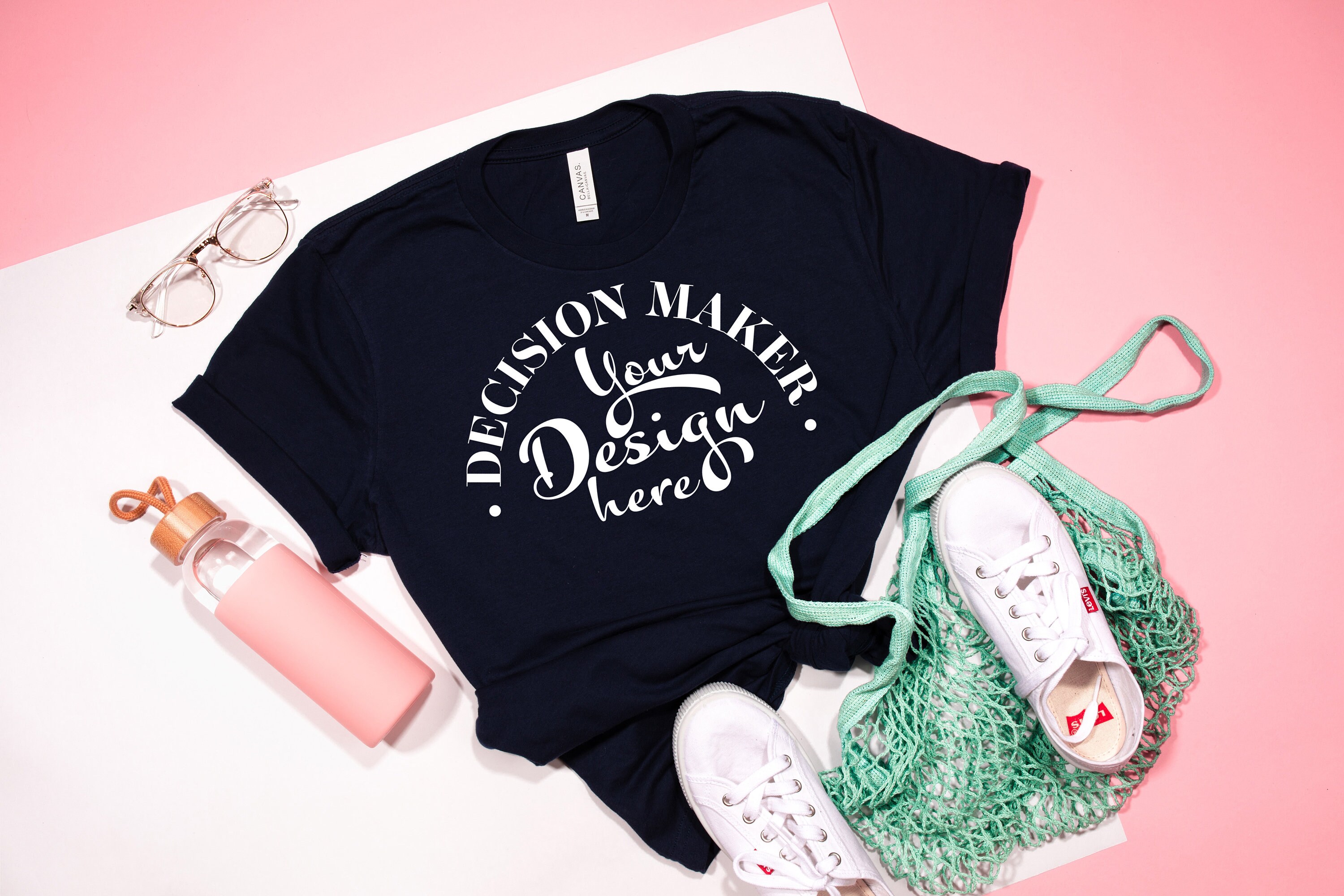 Download Navy Bella Canvas 3001 Mockup Navy Unisex T-shirt Mock Up | Etsy