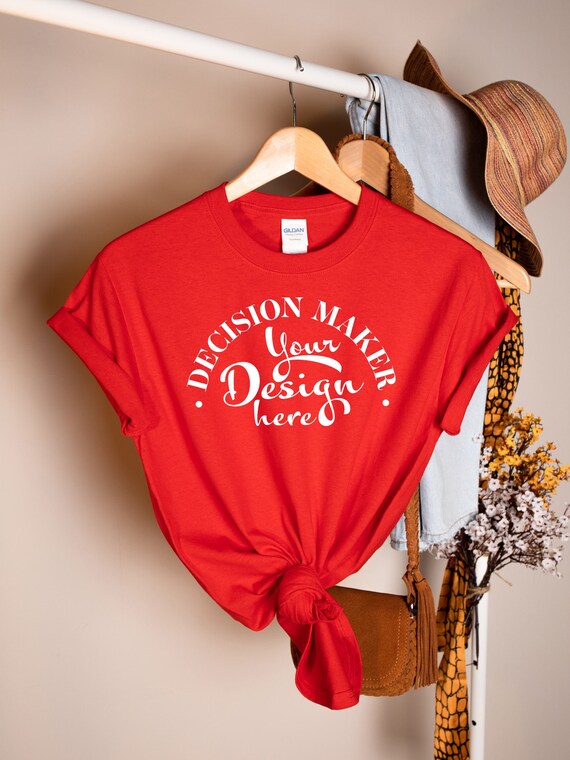gildan 5000 red