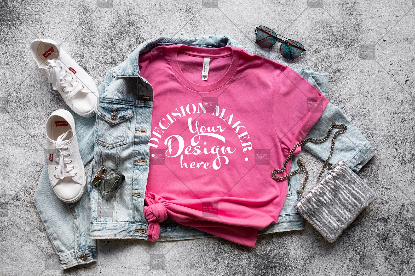 charity pink bella canvas
