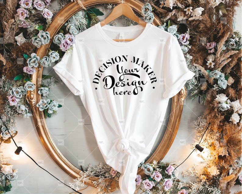 Download White Bella Canvas 3001 Mockup White Unisex T-shirt Mock Up | Etsy