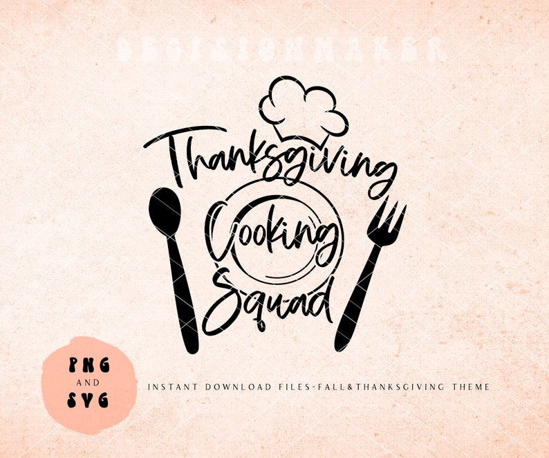 Thanksgiving Cooking Squad Svg Funny Thanksgiving Svg - Etsy