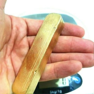 3+ oz. gold bar (scrap) 55g - 1000g *Fast Shipping!