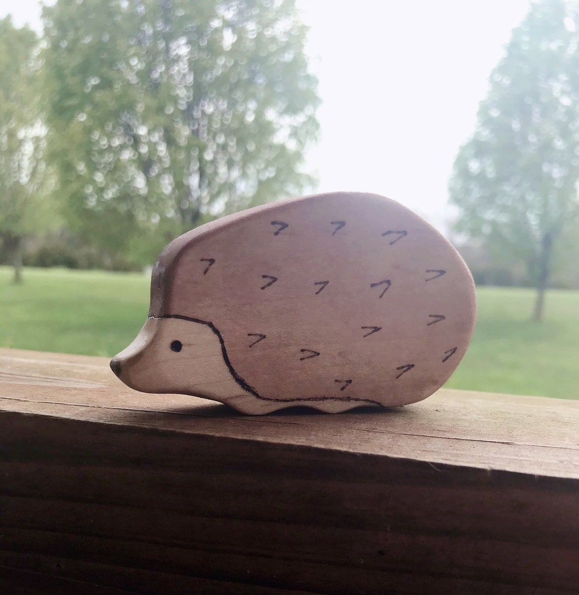 Wooden Hedgehog wooden forest animals wooden animal toys Etsy