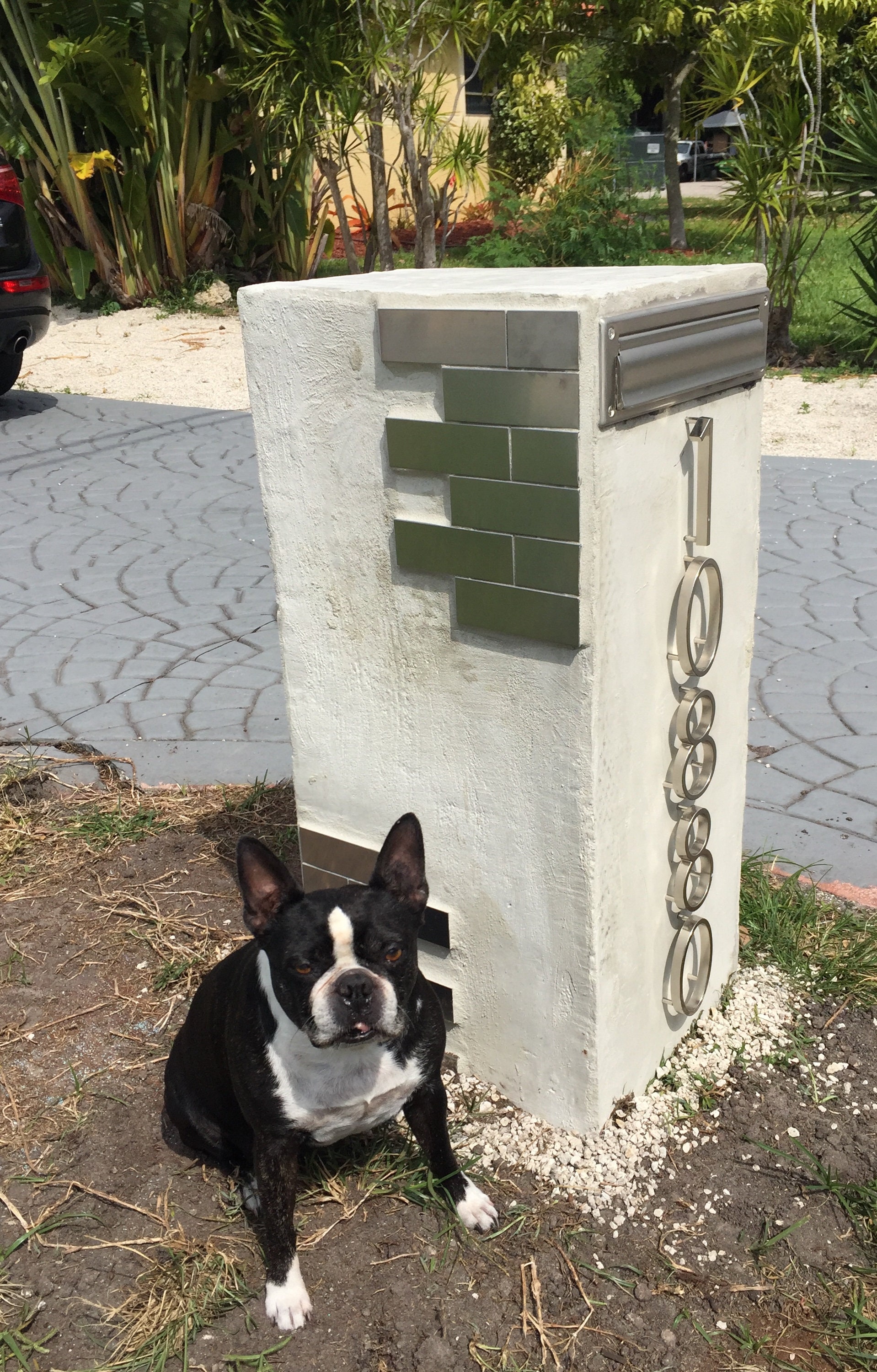 Concrete Mailbox industrial modern and secure Etsy