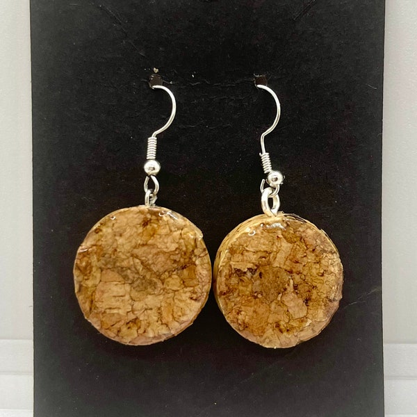 Wine Cork Earrings Etsy