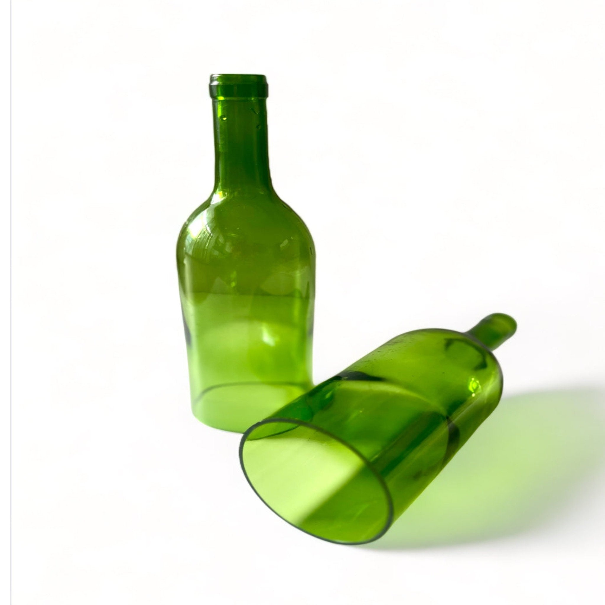 Cut Wine Bottle 750ml Small Bottomless Etsy