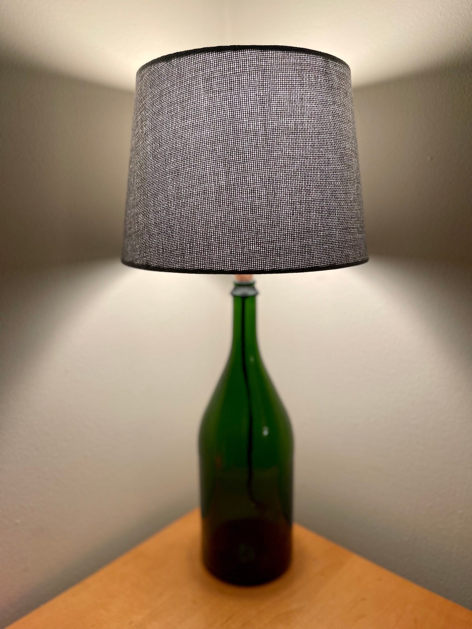 Wine Bottle Table Lamp Recycled Table Lamp for Desk Bottle - Etsy