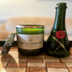 Soy Wine Bottle Candle Personalized Scent Wine Bottle Original Label