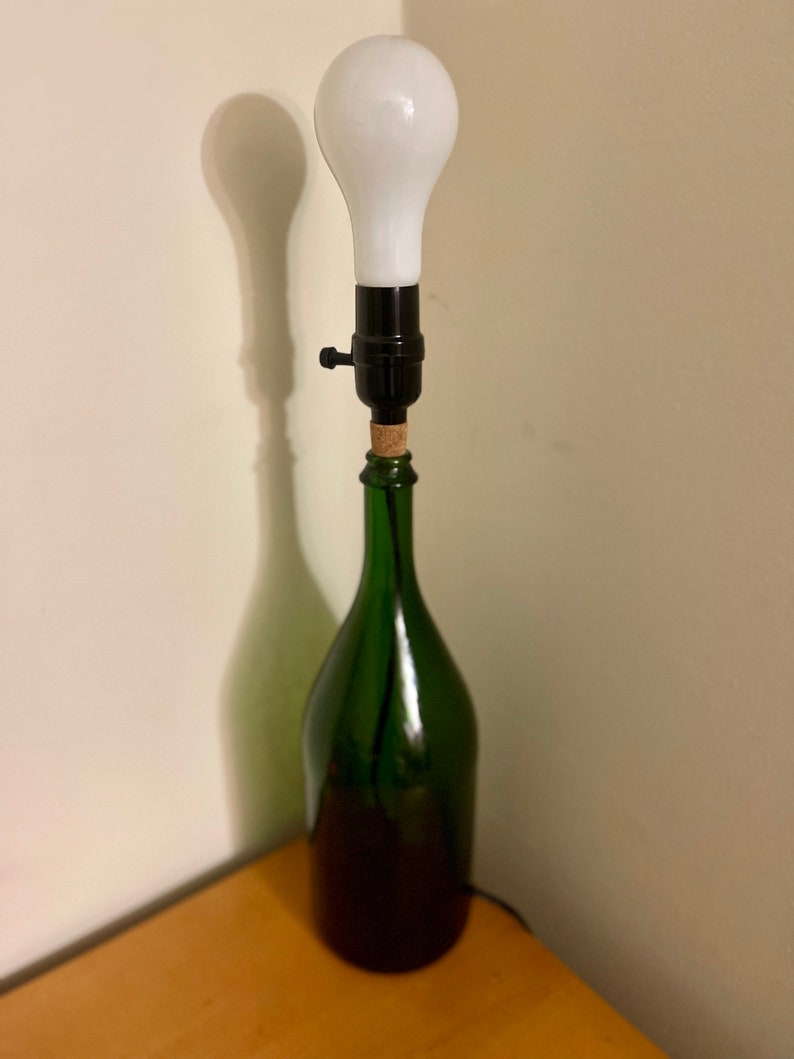 Wine Bottle Table Lamp Recycled Table Lamp for Desk Bottle - Etsy