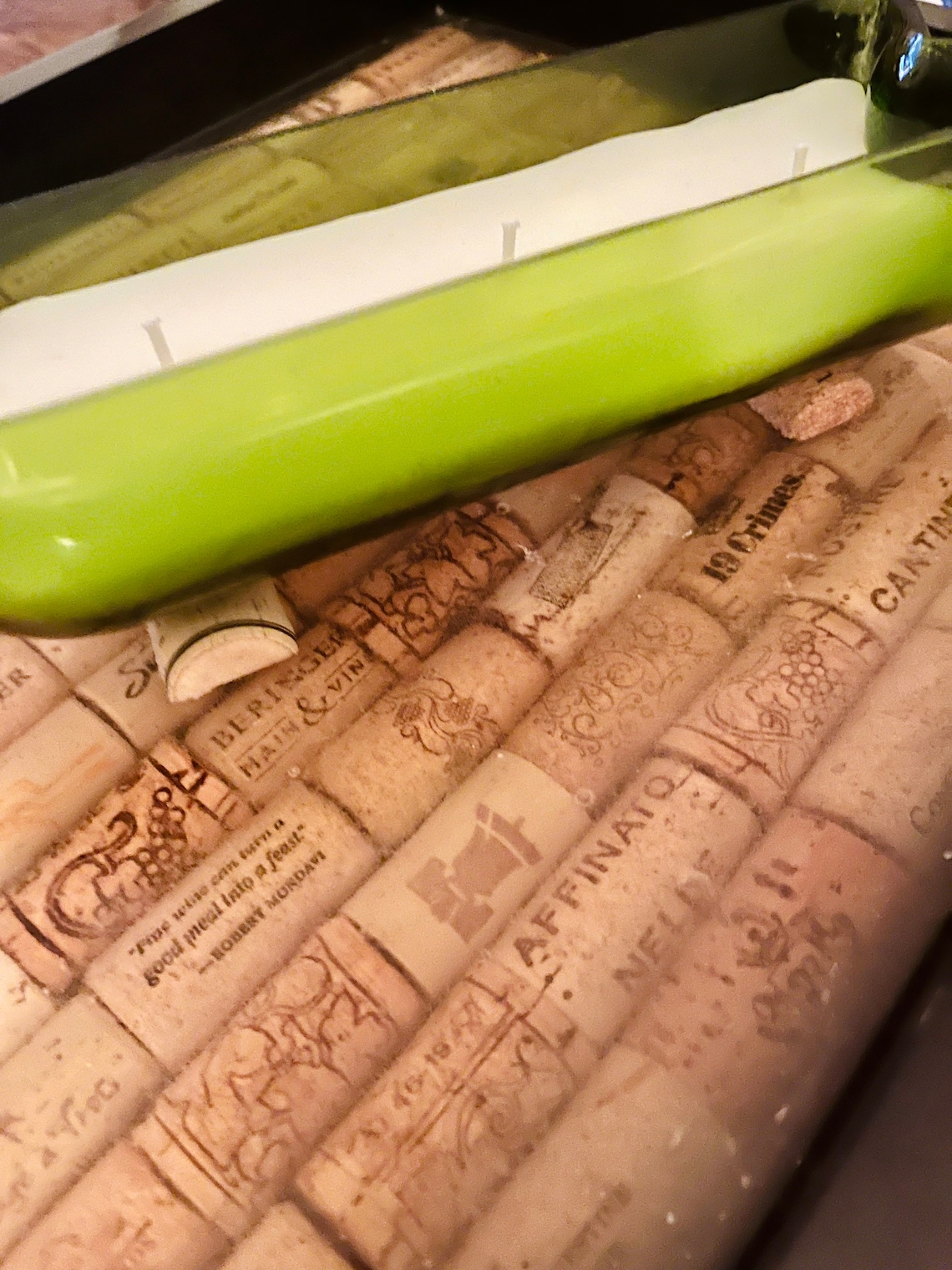 Wine Bottle Boat Candle Coconut Wax Blend Triple Wick Etsy