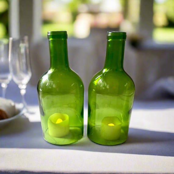 Schliff Weinflasche -750ml klein bodenlos