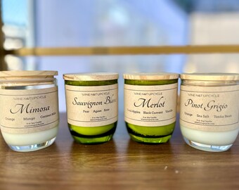 Wine Inspired Soy Candle: Hand Poured, Non-Toxic 8oz Jar