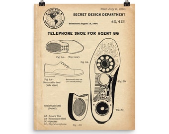 Get Smart Phone Shoe Poster