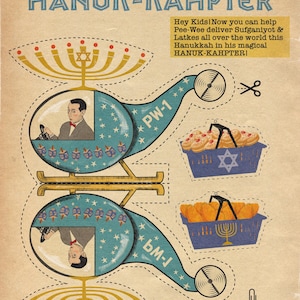 Hanoucca de Pee-Wee Hannuk-kahpter Cut-n-Play