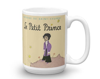 Coffee Mug Gifts for 11 Oz Tea Cup White mommy s little prince silhouette crown stars inscri