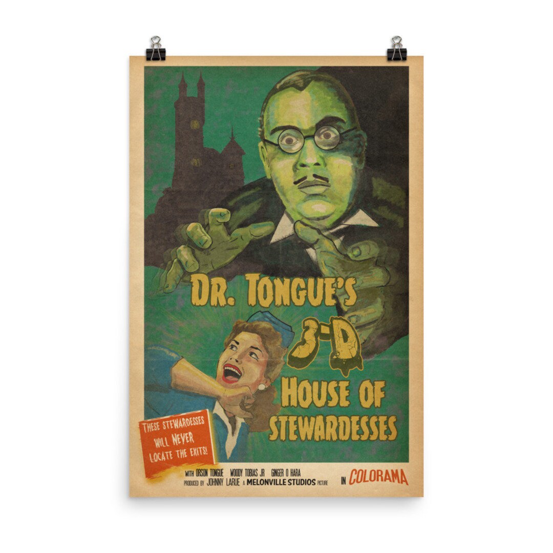 Dr. Tongue Poster Etsy
