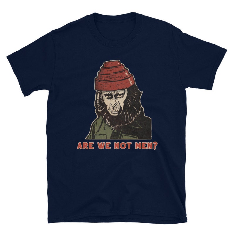 Are we not men Devo Planet of the Apes Short-Sleeve Unisex T-Shirt image 3