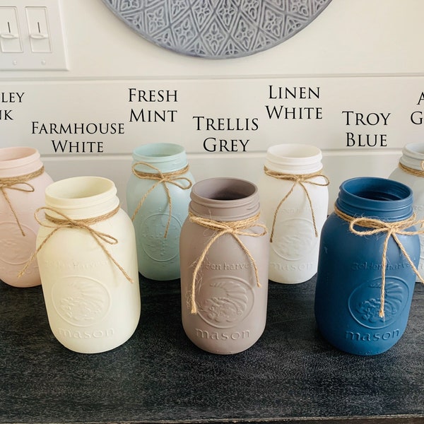 Colored Mason Jars Etsy