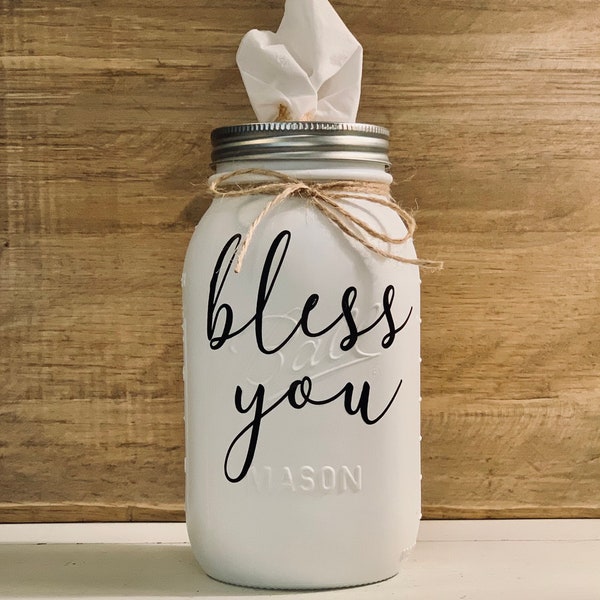 Mason Jar Kleenex Holder Etsy