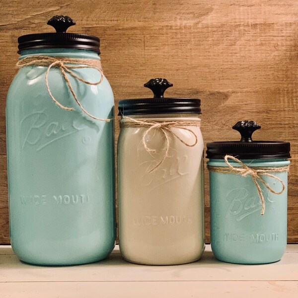 Mason Jar Set Etsy