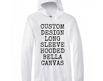 long sleeve shirt with hood
