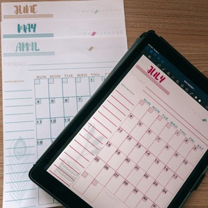 Financiële planner, afdrukbare budgetplanner, planner-inzetstukken, maandbudget, plannerbundel, budgettracker