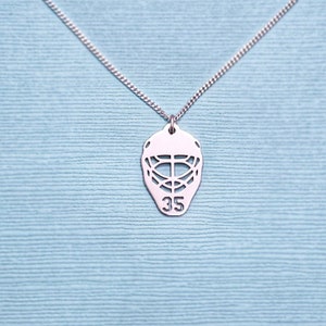 thumbnail image 2 of Ice Hockey Goalie Mask Necklace - Perfect Hockey Mom Jewelry & Fan Gift Idea 2 of 13