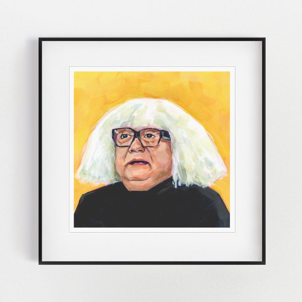 Danny Devito Art Print, Danny Devito, It's Always Sunny, Wall Art, Acrylic Painting, Fine Art Print, Frank Reynolds, Ongo Gablogian, IASIP