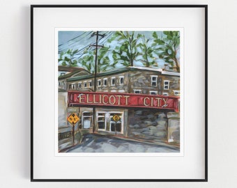 Ellicott City, Ellicott City Maryland, Maryland Art Print, Ellicott City Wall Art, Old Ellicott City, Maryland, Howard County, Old EC Art