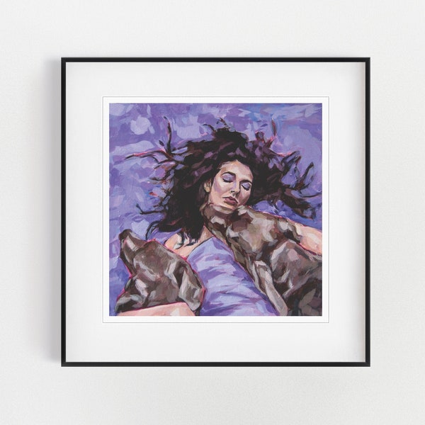 Kate Bush, Kate Bush Art Print, Hounds of Love, Wall Art, Acrylic Painting