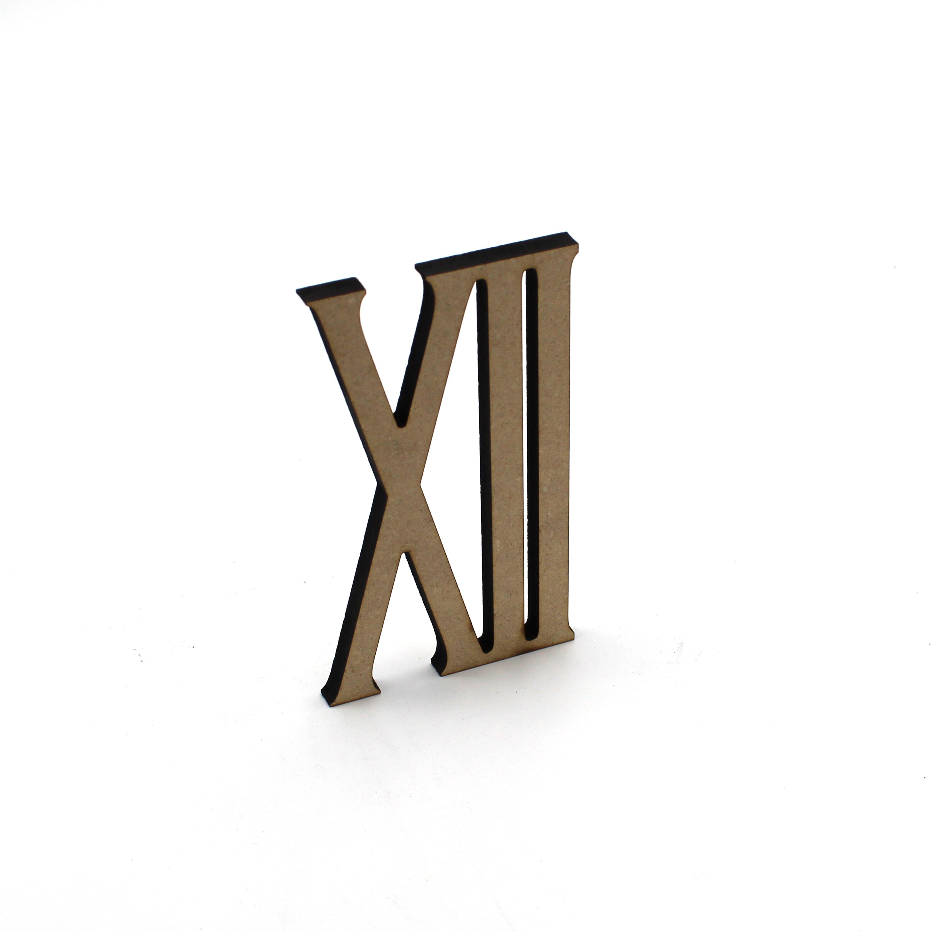 Single Numerals / Large Roman Numerals / Roman Numeral Cut Out | Etsy