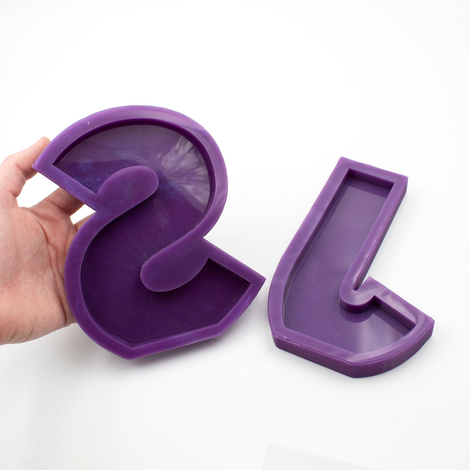 Large Custom Letter Mold / NEW SHINY FINISH!! / Letter Resin Mold / R…