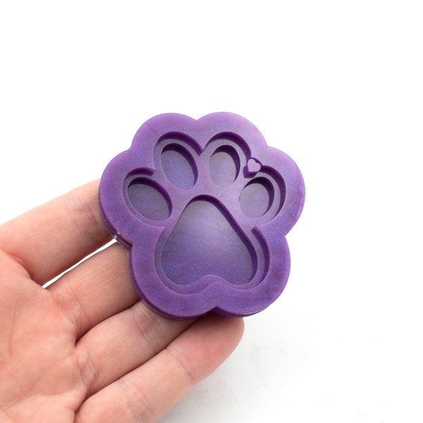 Dog Paw Mold / Dog Paw Keychain / Deep Dog Paw Keychain Mold