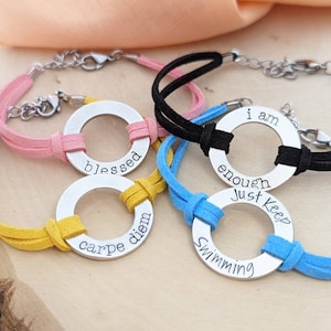 Word bracelet-custom word of the year bracelet-personlalized your word of the year adjustable bracelet-boho custom word bracelet gift