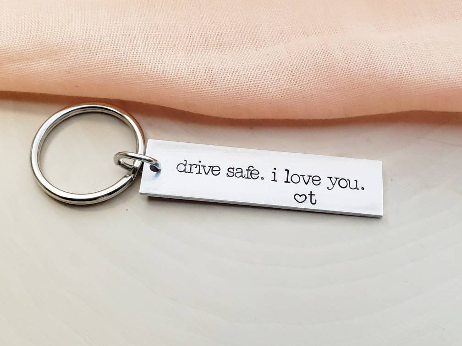 Drive Safe I Love You Keychain Drive Safe Keychain for Etsy