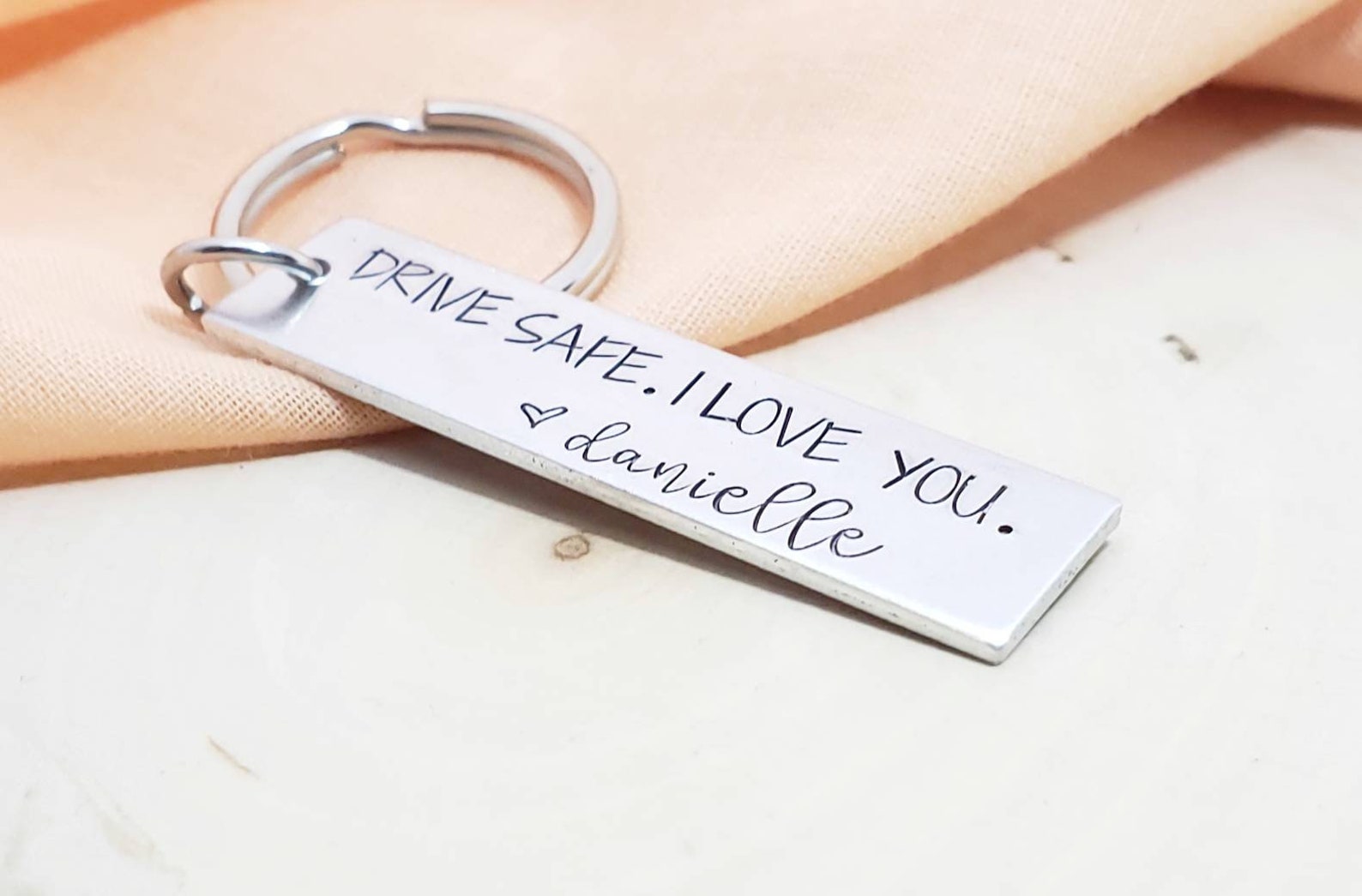 Drive Safe I Love You Keychaindrive Safe Keychain Etsy