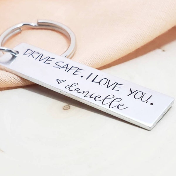 Drive Safe Keychain for Boyfriend Etsy