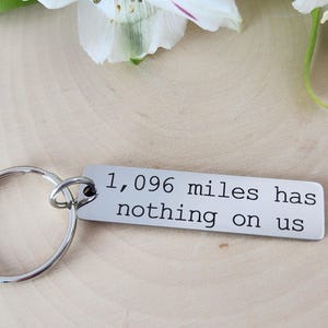 Long distance relationship keychain-custom/ personalized gift for long distance relationships-going away/moving away gift for best friends