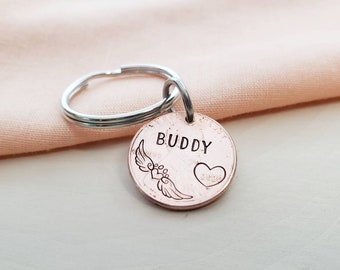 Pet loss memorial penny keychain-memorial keychain for loss of pets-penny from heaven memorial keychain-loss of pet memorial keychain