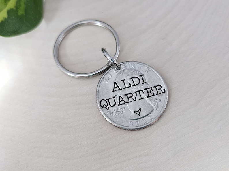 Quarter Key Chain Aldi Quarter, Aldi Cart Quarter, Quarter Keychain, Aldi Quarter Holder ...
