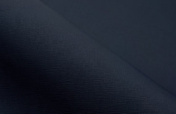 Dark Blue Saffiano Leather Sheets. Strong Fashionable Easy to Clean Waterproof Genuine Leather Great for Wallets and Bags Etsy